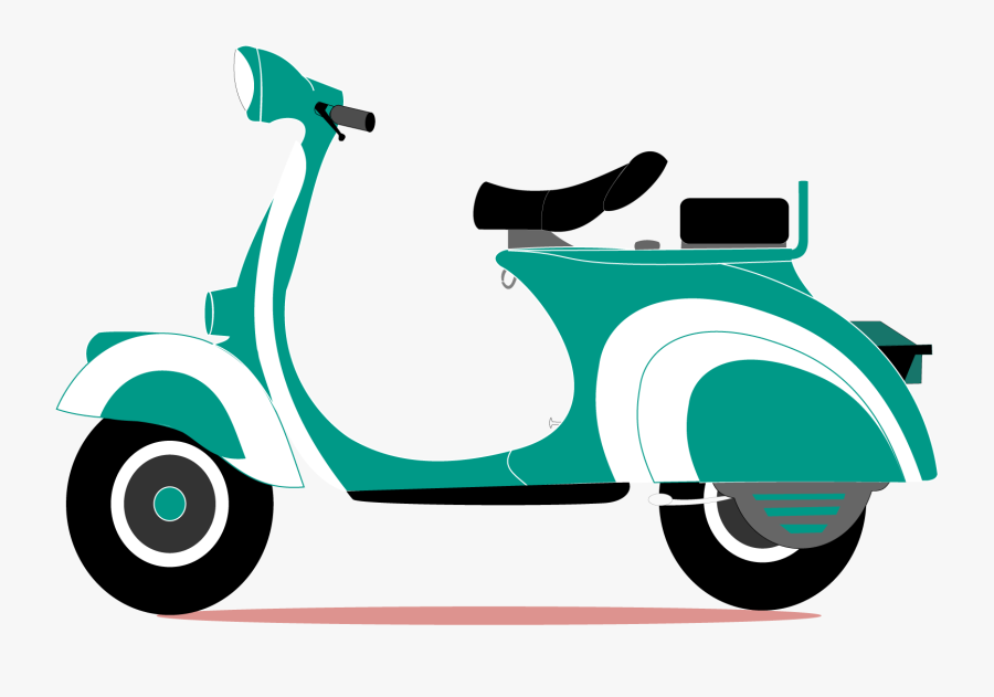 Scooter Clipart Motor Vehicle - Piaggio Vespa Old Vector, Transparent Clipart