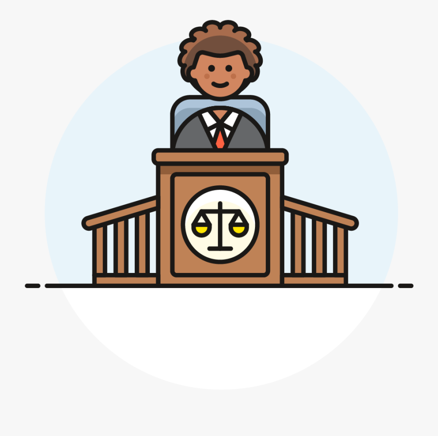 Lawyer In Court Clipart, Transparent Clipart