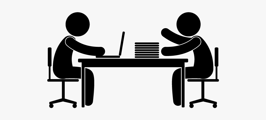 Office Worker Clipart Black And White, Transparent Clipart