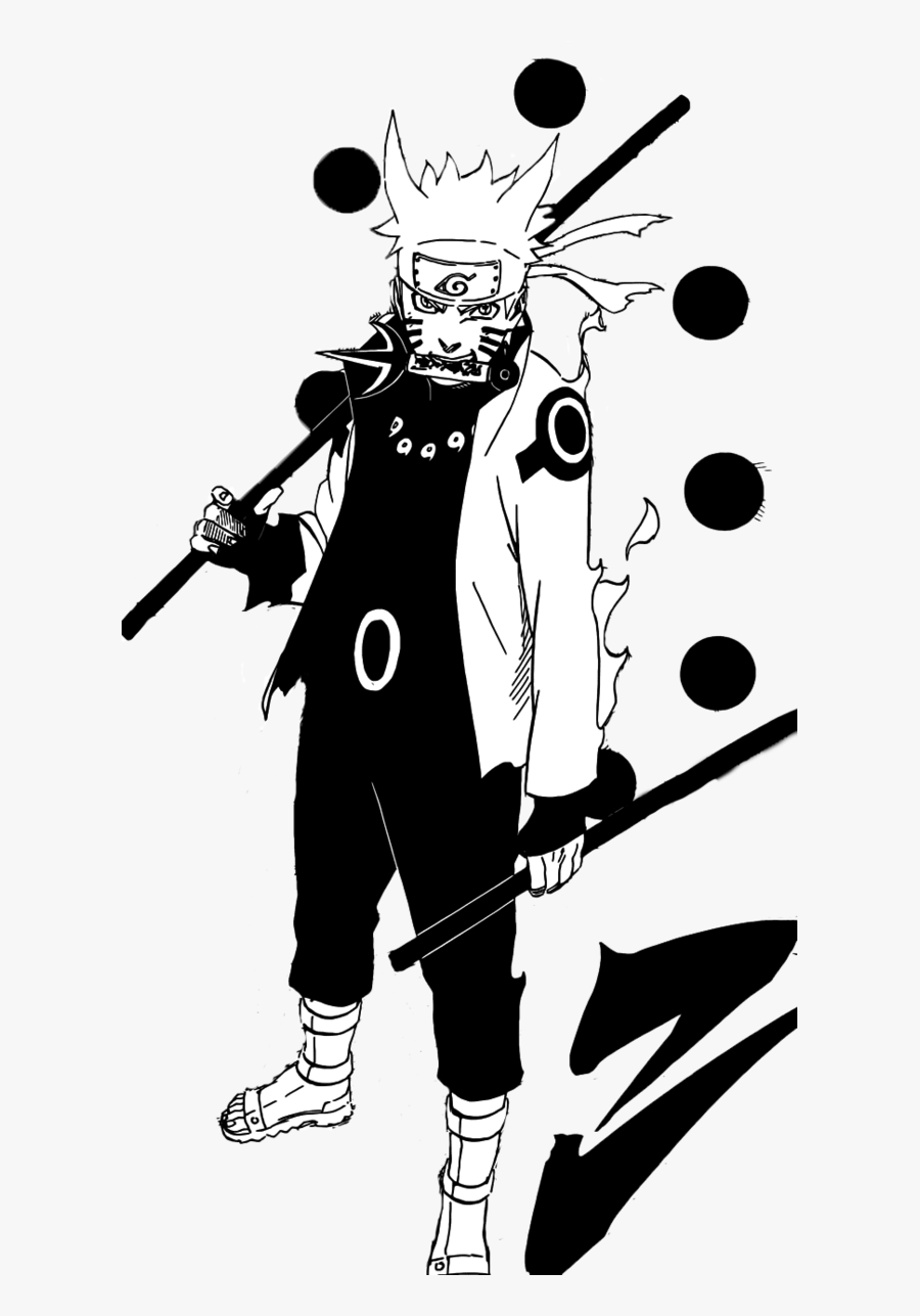 Free Download Naruto Black And White Png Clipart Naruto - Sage Mode Naruto Black And White, Transparent Clipart