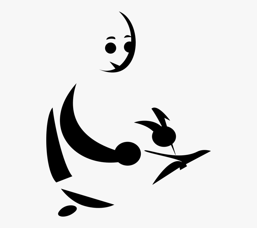 Chair, Home, Office, Person, Work, Worker, Student - Clip Art, Transparent Clipart