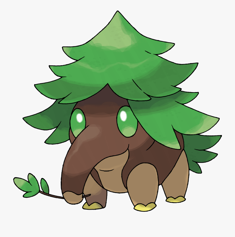 Forusk - Starter Grass Elephant Fakemon, Transparent Clipart