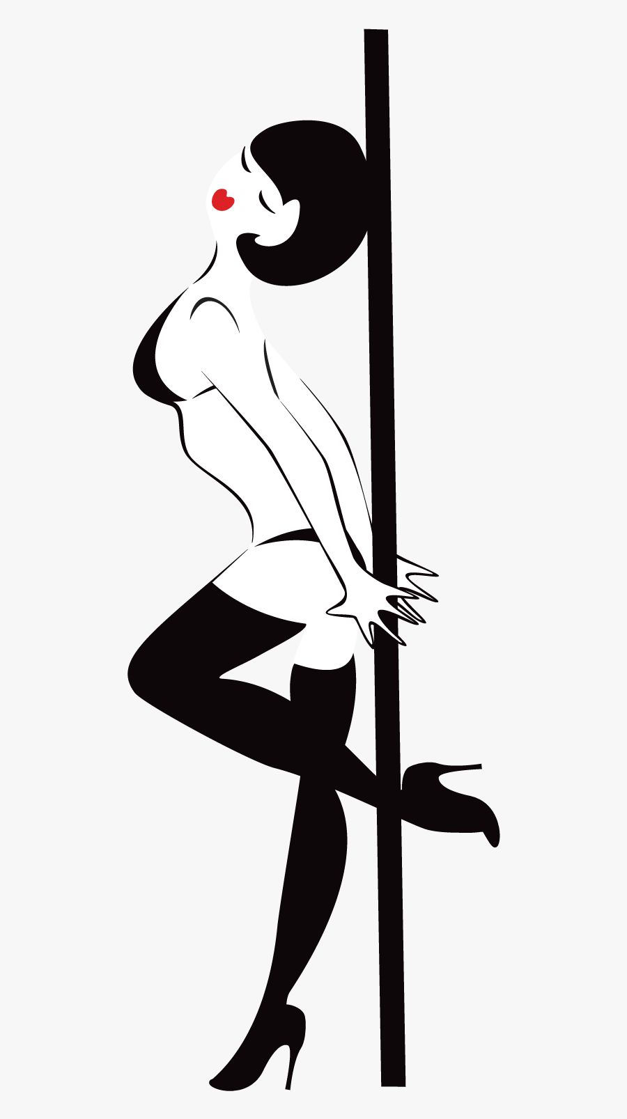 Cartoon Pipe Dancers Transprent - Pole Dancer Silhouette Png , Free Transpa...