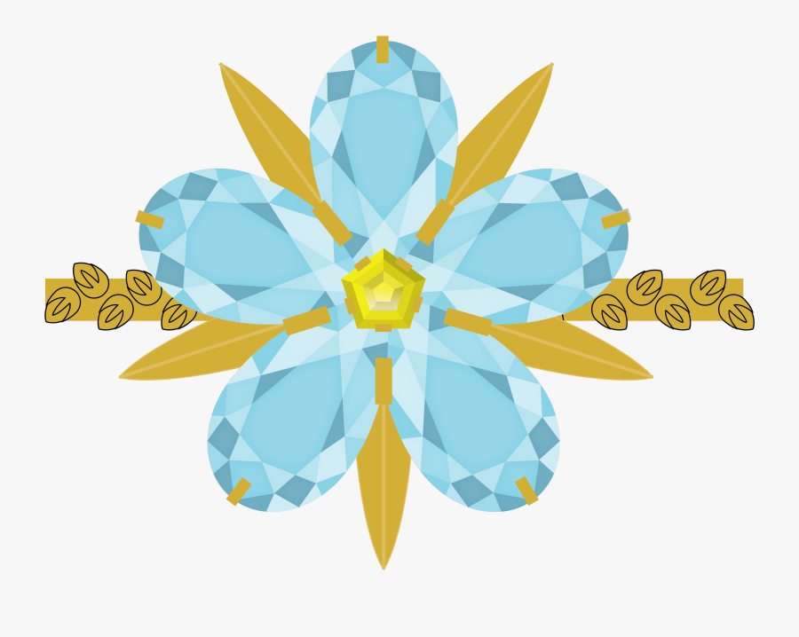 Mountain Forget Me Not Ring With Different Metals Clipart - Illustration, Transparent Clipart