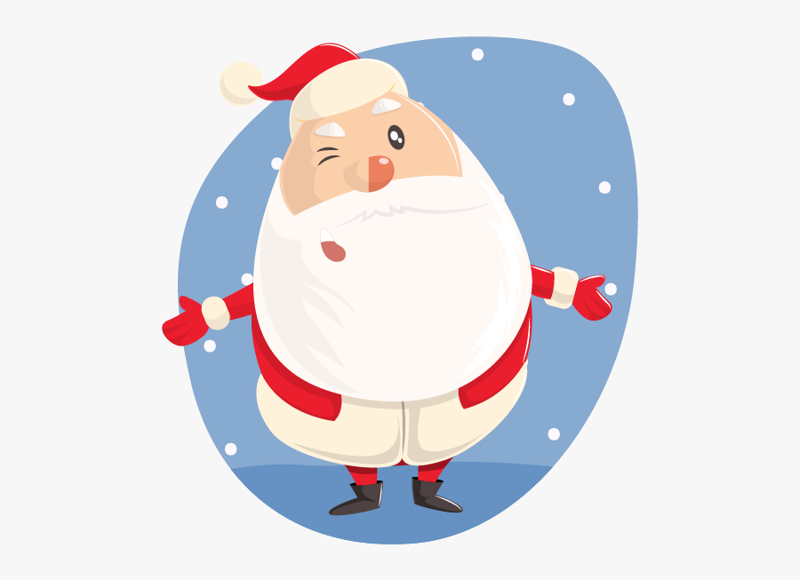 Cute Santa Claus - Illustration, Transparent Clipart