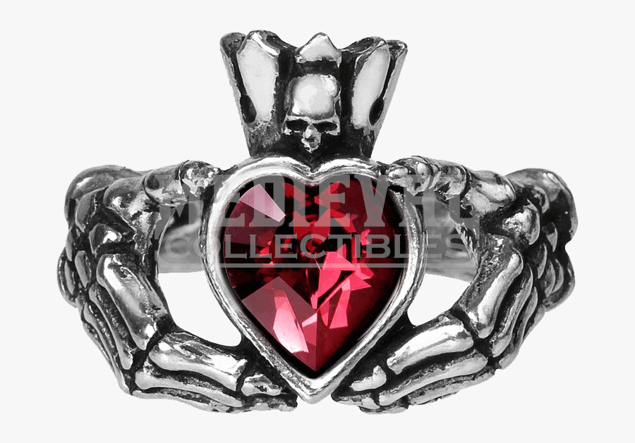 Transparent Claddagh Png - Claddagh Ring Tattoo Skeleton, Transparent Clipart