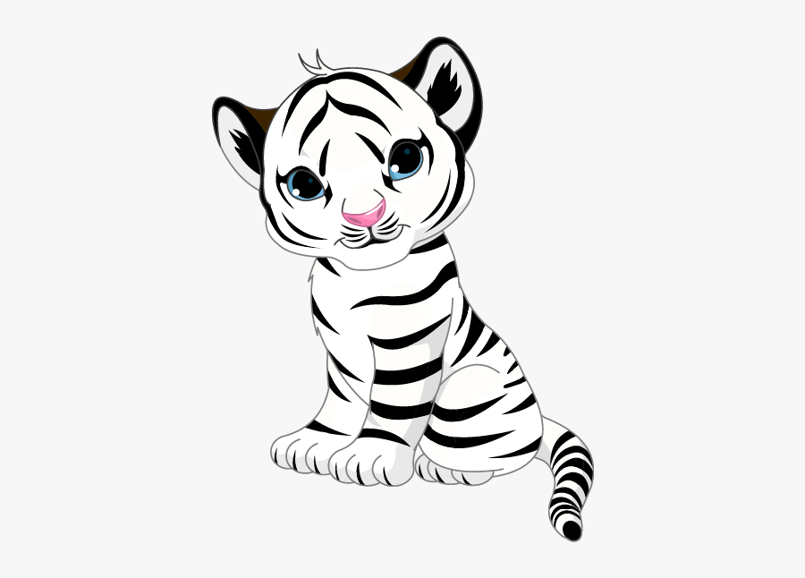 Jaguar Clipart Tiger - Baby Tiger Coloring Page, Transparent Clipart