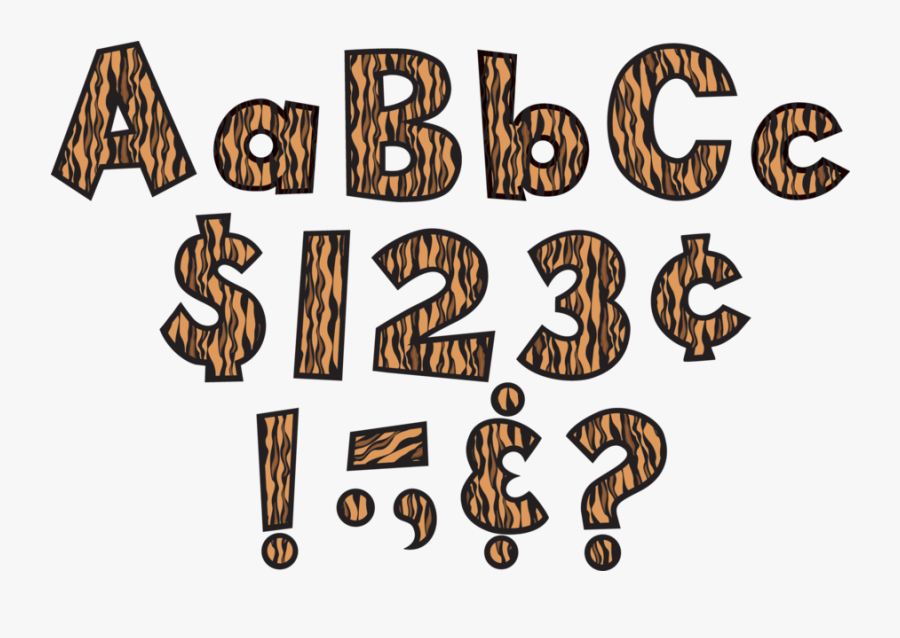 Black Stitch Fun Font, Transparent Clipart
