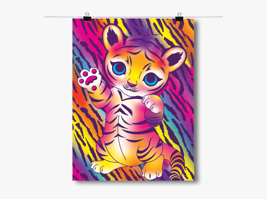 Bright And Colorful Baby Tiger - Cartoon, Transparent Clipart