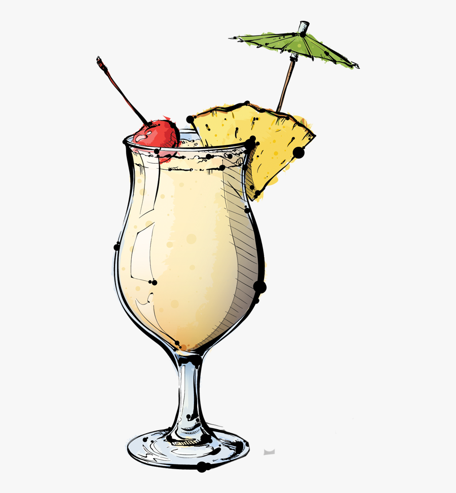 Cocktails Clipart Pina Colada Glass - Pina Colada Png Clipart, Transparent Clipart