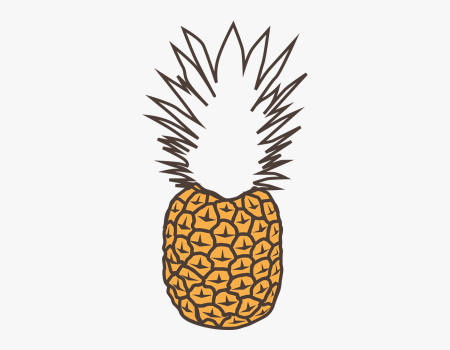 Pineapple, Transparent Clipart