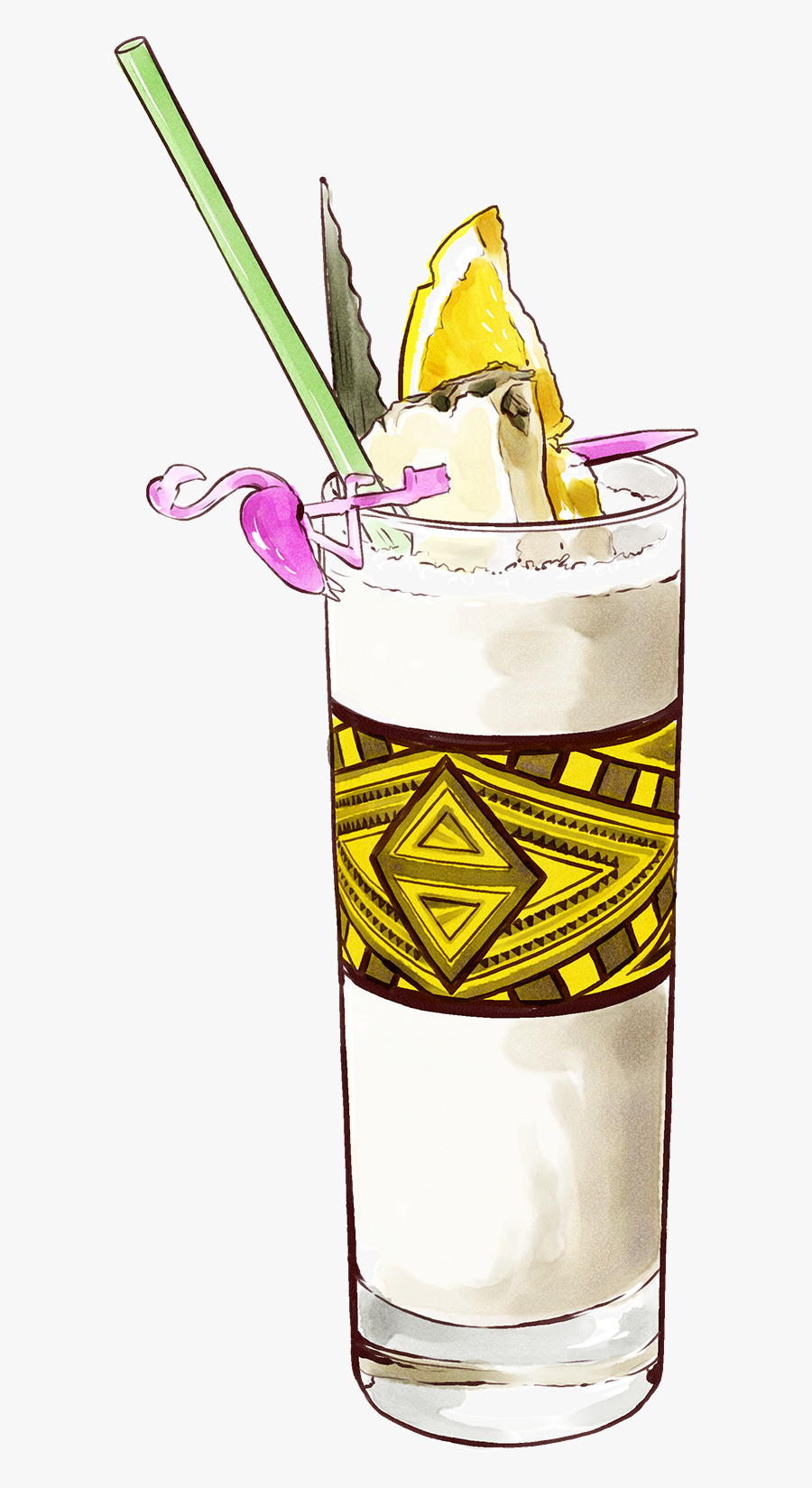 Pina Colada, Transparent Clipart