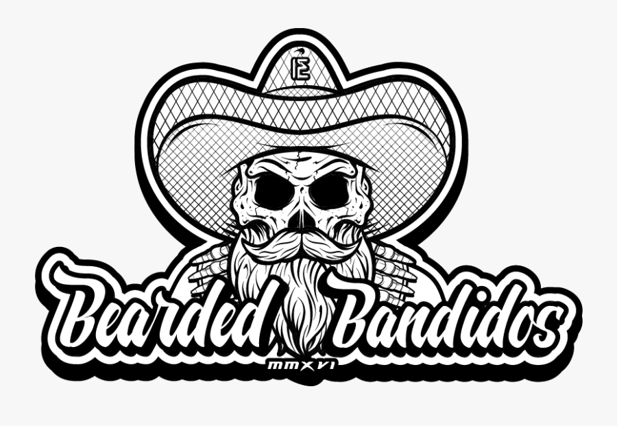 Bearded Bandidos Beard Oil Company - Illustration, Transparent Clipart