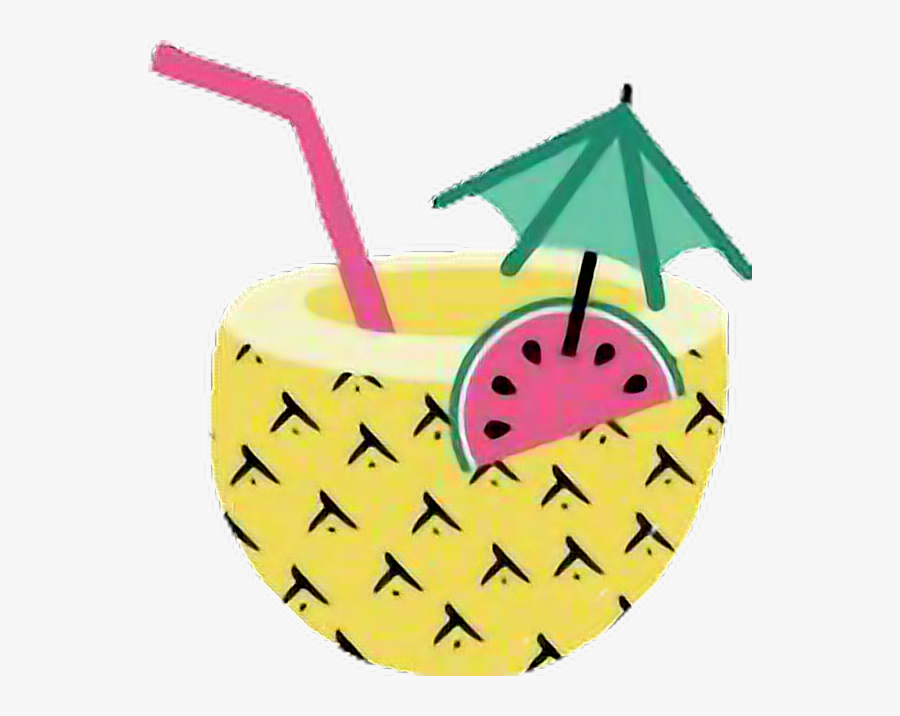 #pineapples #piñacolada #summer #hawaii #drink #tikibar, Transparent Clipart