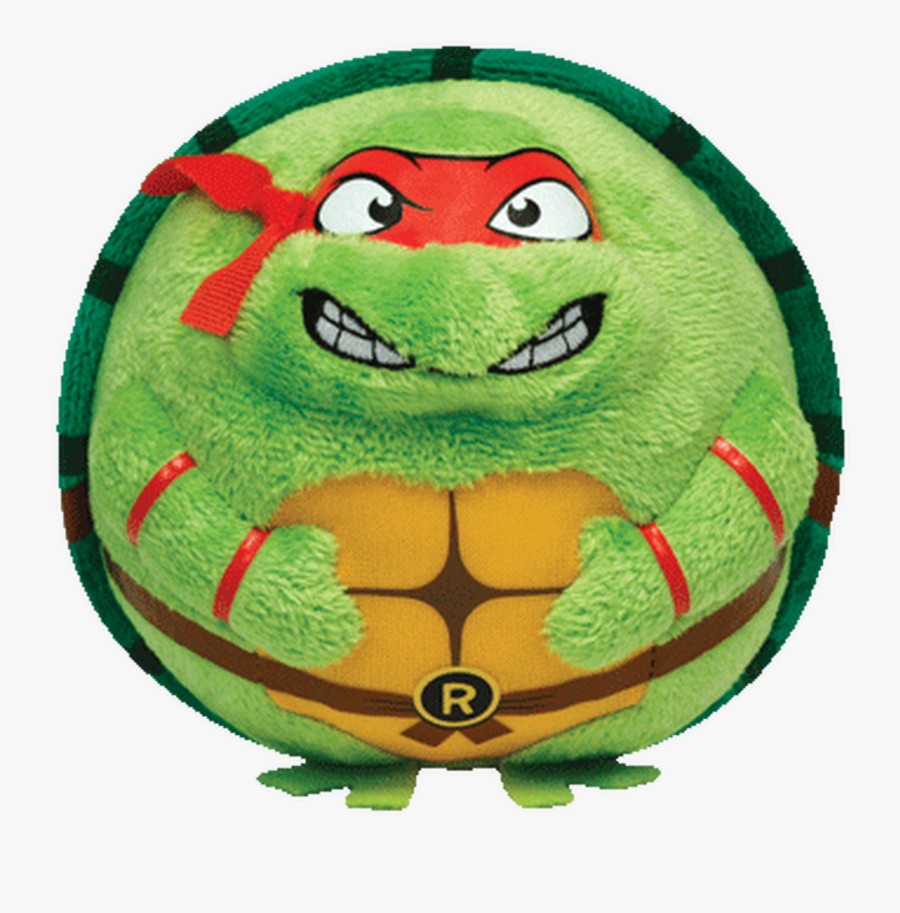 Ty Beanie Ballz Teenage Mutant Ninja Turtles Raphael - Ty Raphael, Transparent Clipart