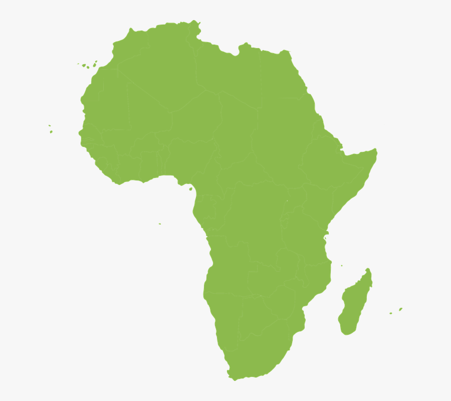 Africa Continent Green, Transparent Clipart