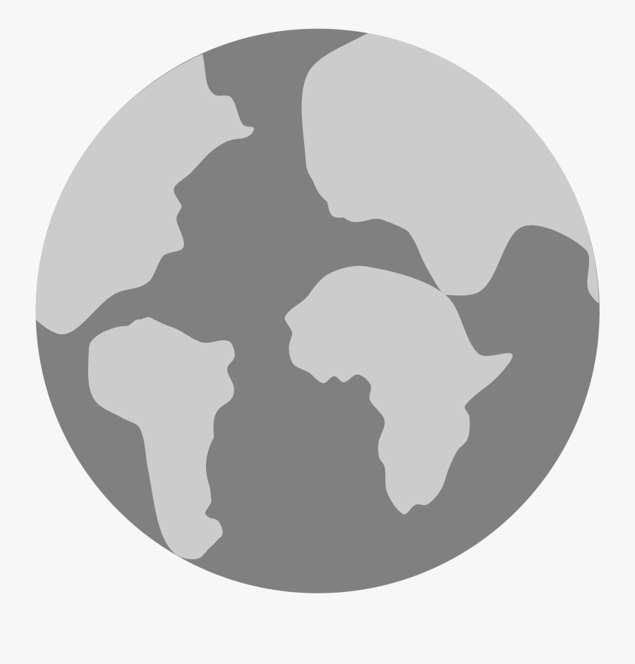 Transparent World Globe Png - Continent Clipart, Transparent Clipart
