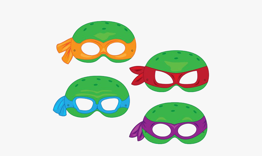 Turtle Teenage Mutant Turtles Mask Ninja Leonardo Clipart - Ninja Turtle Mask Clipart, Transparent Clipart