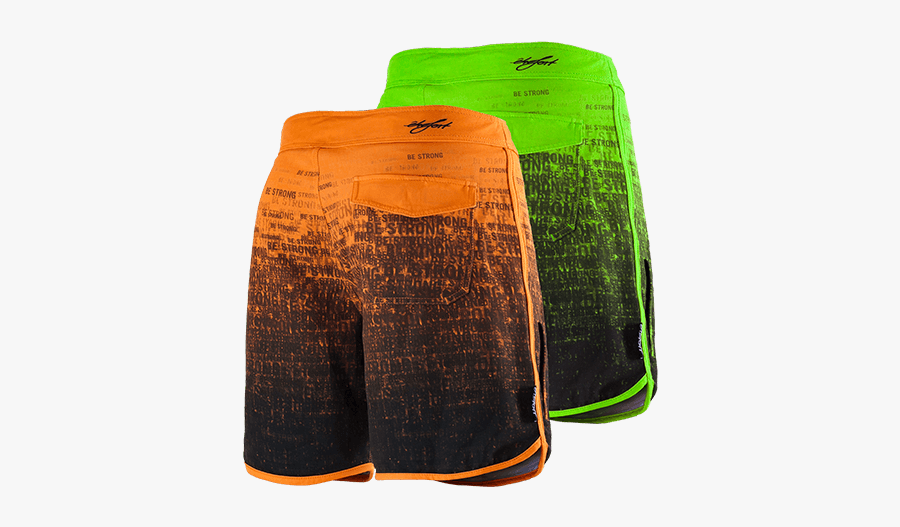 Boardshorts Be Strong Etre-fort Parkour Clothing Two - Board Short, Transparent Clipart