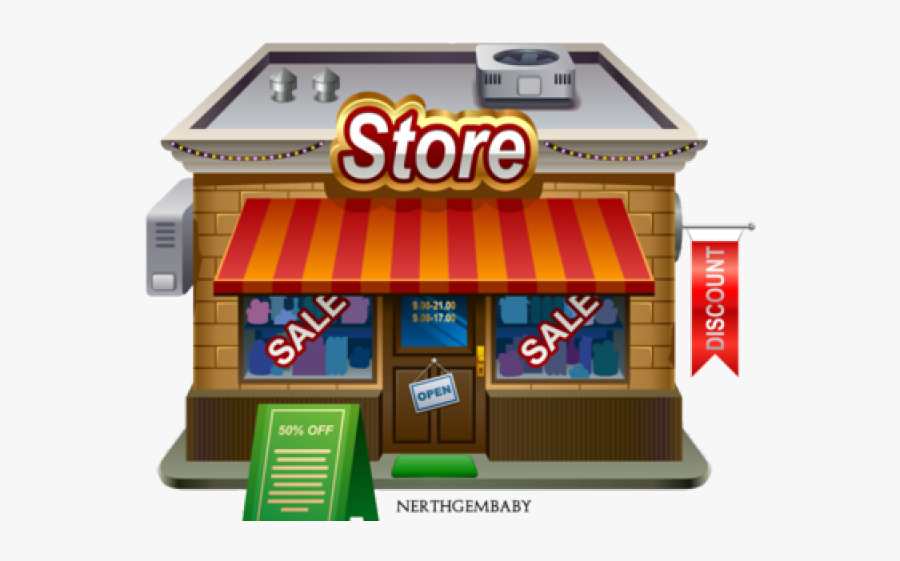 Small Store, Transparent Clipart