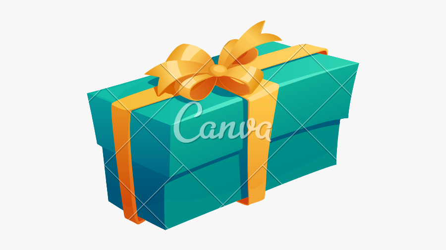 Clip Art Gift Box With Ribbon - Canva, Transparent Clipart