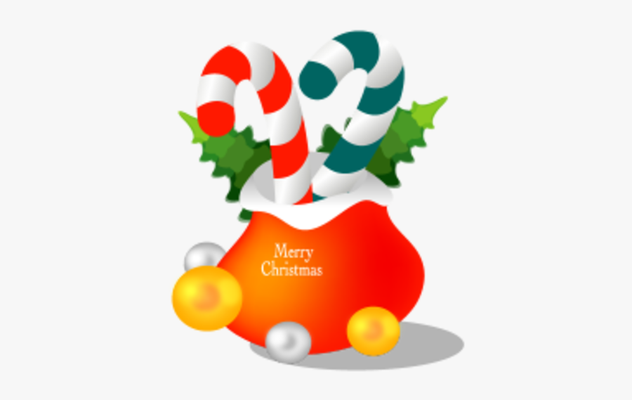 Christmas Gift Bags Icon, Transparent Clipart