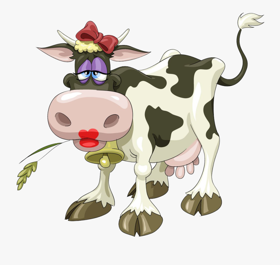 Dairy Cattle Clip Art - Good Morning Have A Great Day Animated, Transparent Clipart