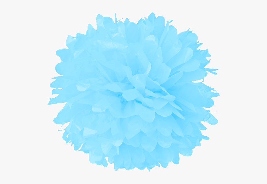 Clip Art Baby Blue Tissue - Flower Pom Pom Png, Transparent Clipart