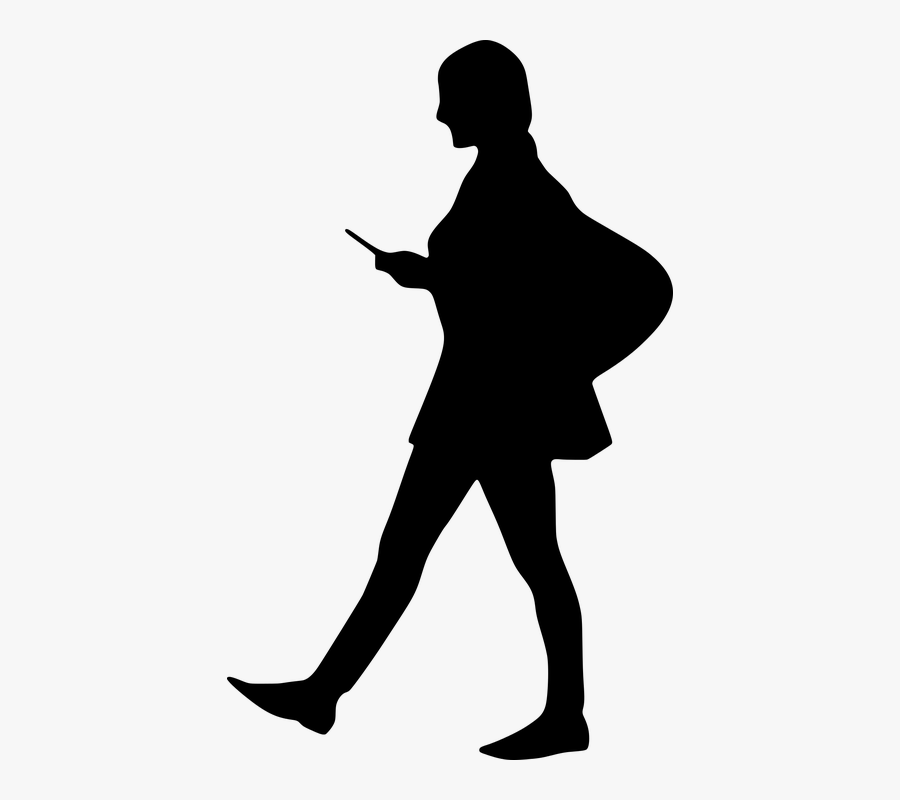Transparent Woman Walking Png - Woman Walking Silhouette Png, Transparent Clipart