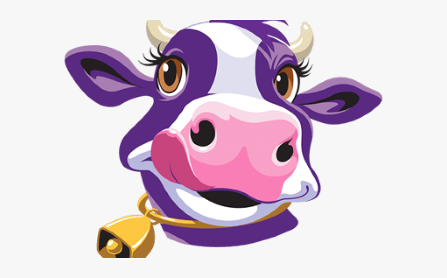 Purple Cow Cliparts - Purple Cow Ice Cream Logo, Transparent Clipart