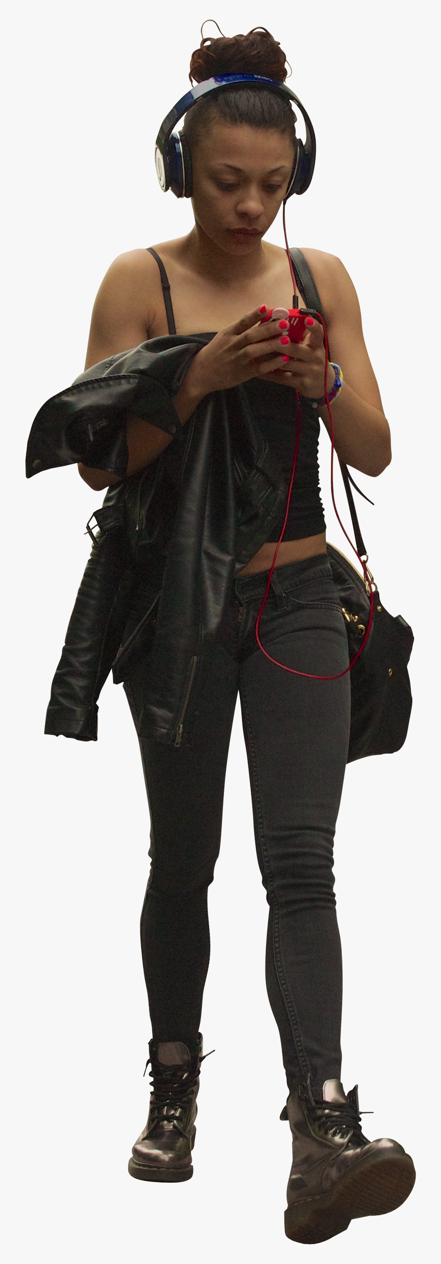 Transparent Woman Walking Clipart - Cut Out Black People Png, Transparent Clipart
