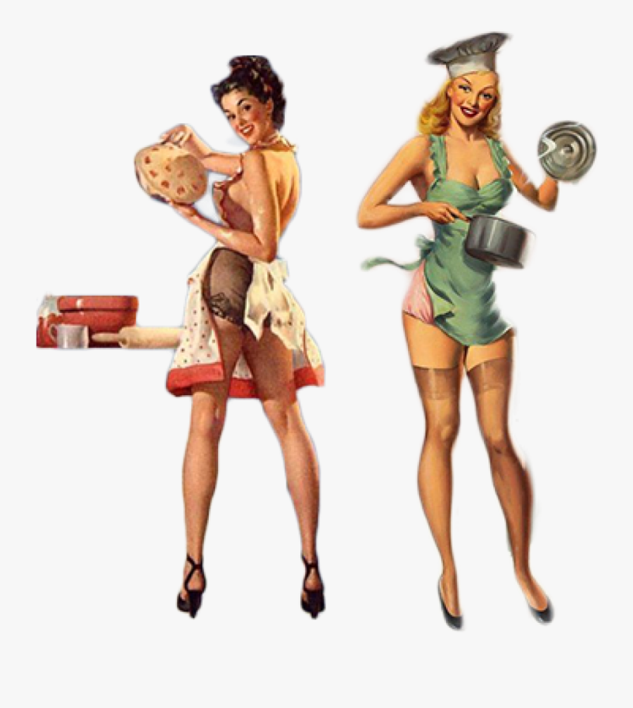 Cooking Pin Up Pie - Pin Up Cooking, Transparent Clipart
