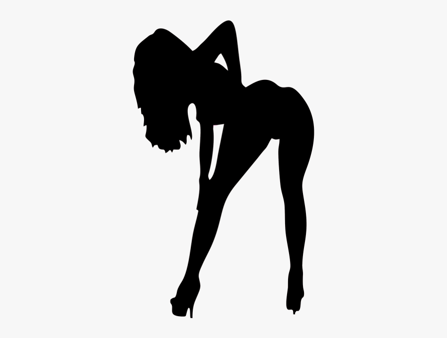 Sexy Girl Silhouette, Transparent Clipart