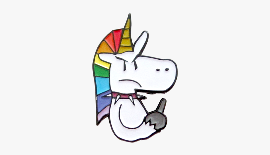 Bad Unicorn Pin - Bad Unicorn, Transparent Clipart