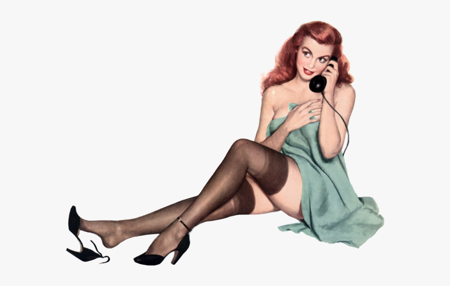 66170121 1288879218 14 - Vintage Pin Up Pose, Transparent Clipart