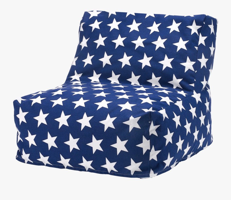 Washable Bean Bag Chair, Navy Star - Usa Stars, Transparent Clipart