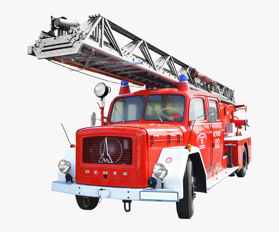 Transparent Fire Truck Ladder Clipart - Magirus Fire Fighting Vehicles, Transparent Clipart