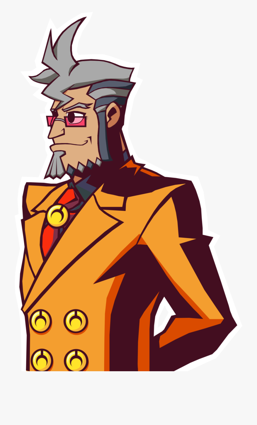 Damon Gant In Ghost Trick - Ace Attorney Ghost Trick Crossover, Transparent Clipart