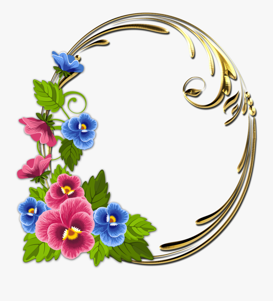 Фото, Автор Иришка-манюшка На Яндекс - Marcos Con Flores Png, Transparent Clipart