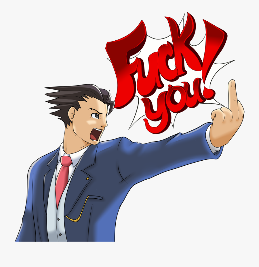 Ace Attorney Clipart Wright Ace - Objection Phoenix Wright Transparent, Transparent Clipart