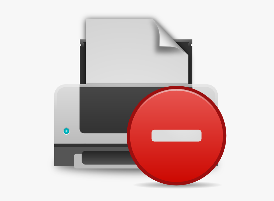 Error Printer Svg Clip Arts - Printer Error Icon, Transparent Clipart