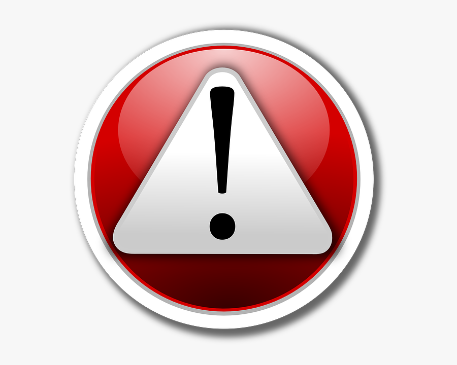 Animated Warning Icon Gif, Transparent Clipart