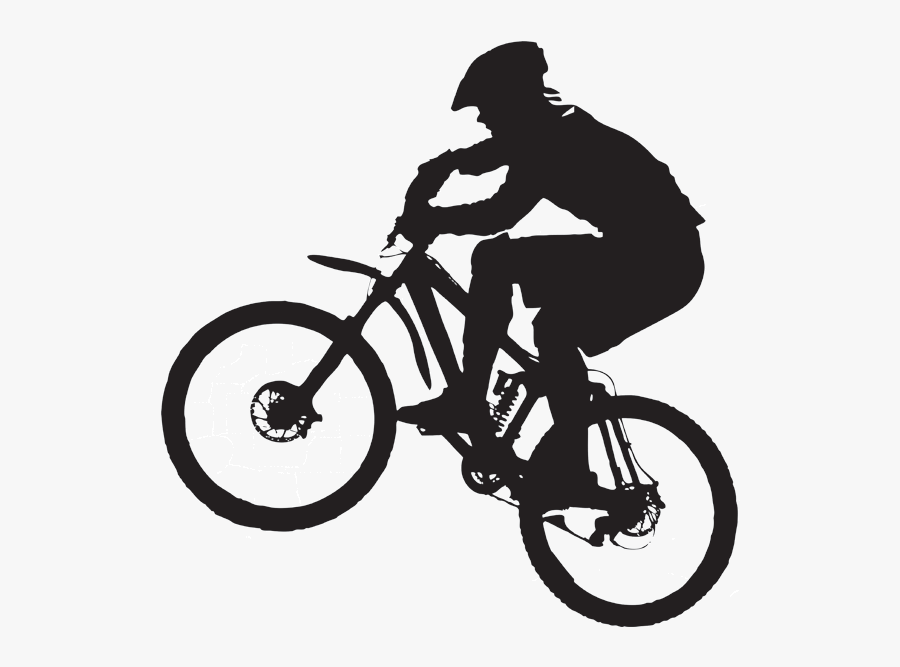 Jpg Black And White Download Mountainbike Download - Mountain Bike Clipart Black And White, Transparent Clipart