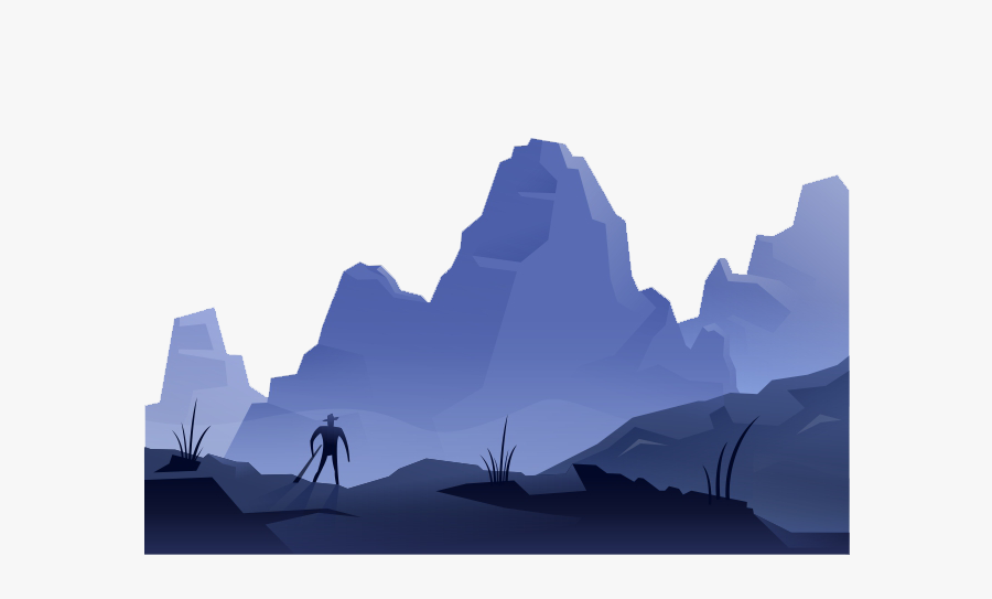 Euclidean Vector Illustration - Mountain Clipart With Background, Transparent Clipart