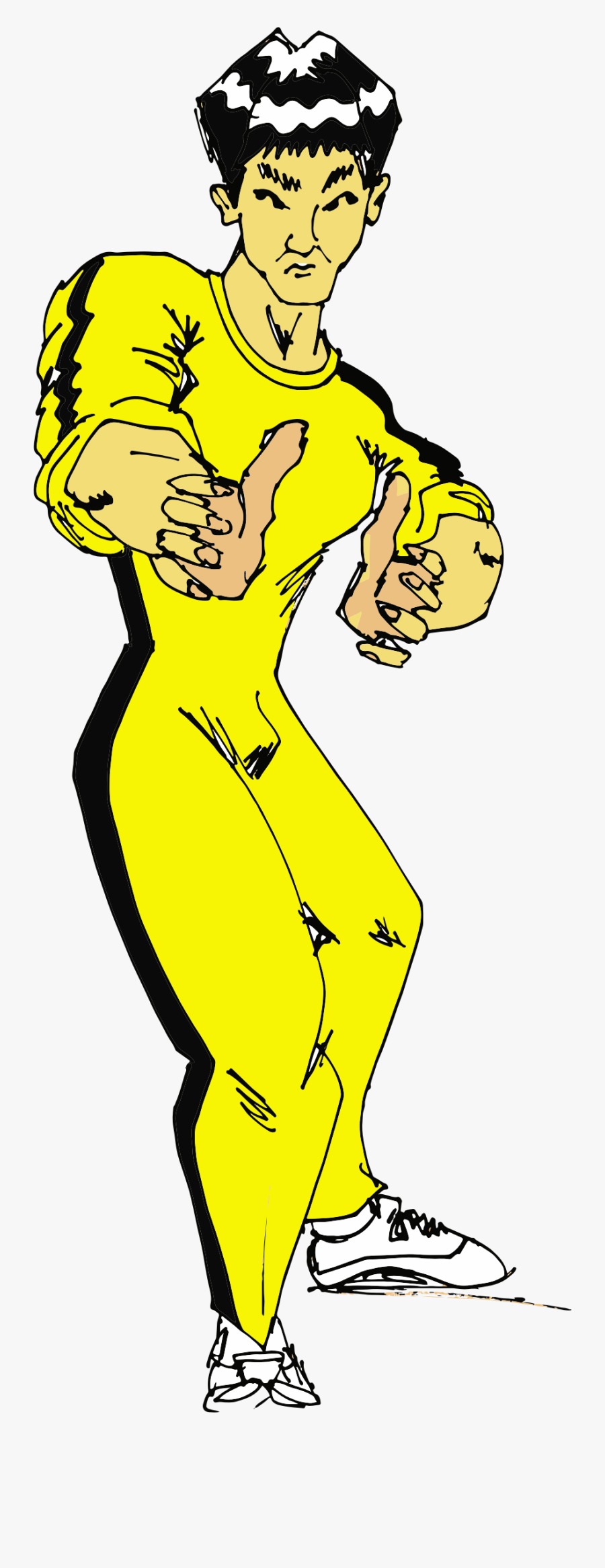 Bruce Lee Big Image - Kung Fu, Transparent Clipart