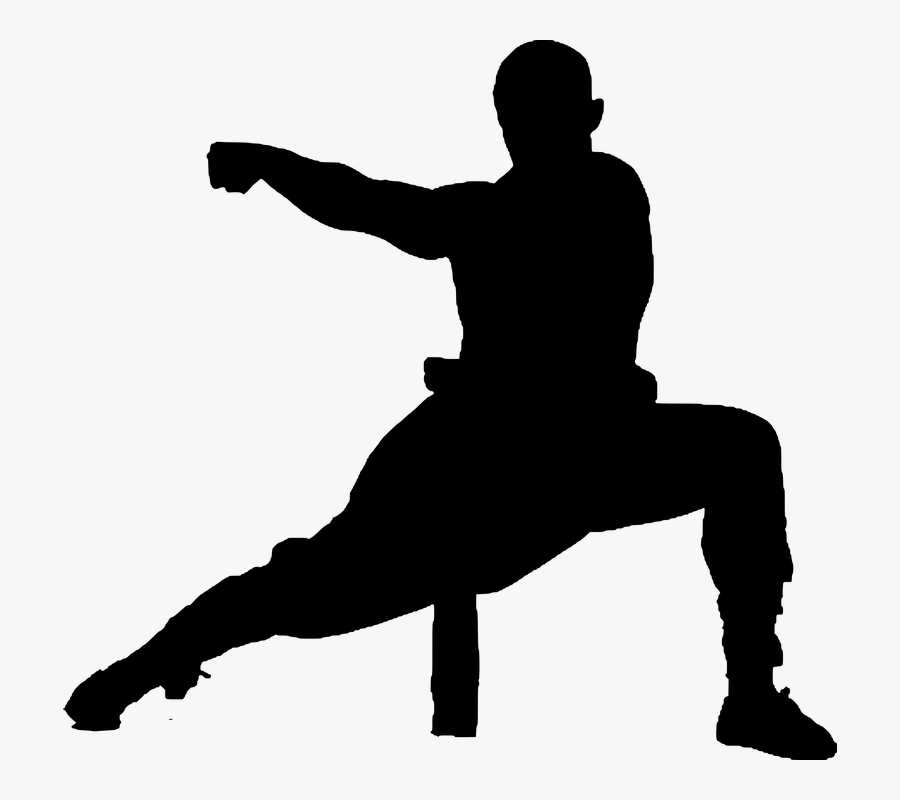 Clip Art Action Silhouette - Kung Fu Photos Download, Transparent Clipart