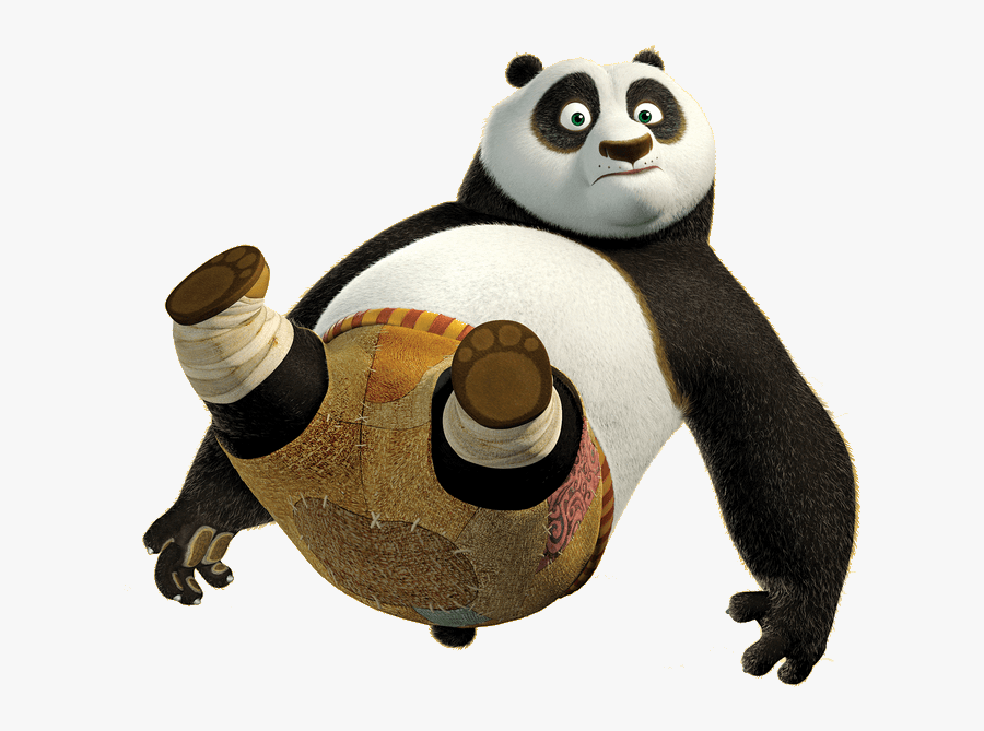 Po Giant Panda Master Shifu Kung Fu Panda - Po Kung Fu Panda Transparent, Transparent Clipart