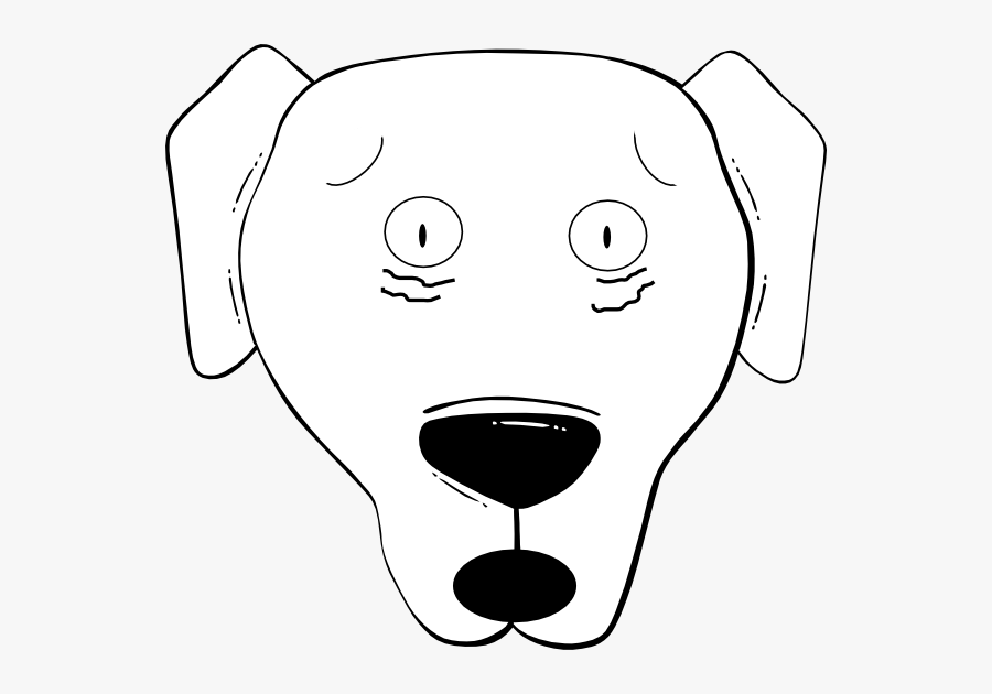 Cartoon Dog Face, Transparent Clipart