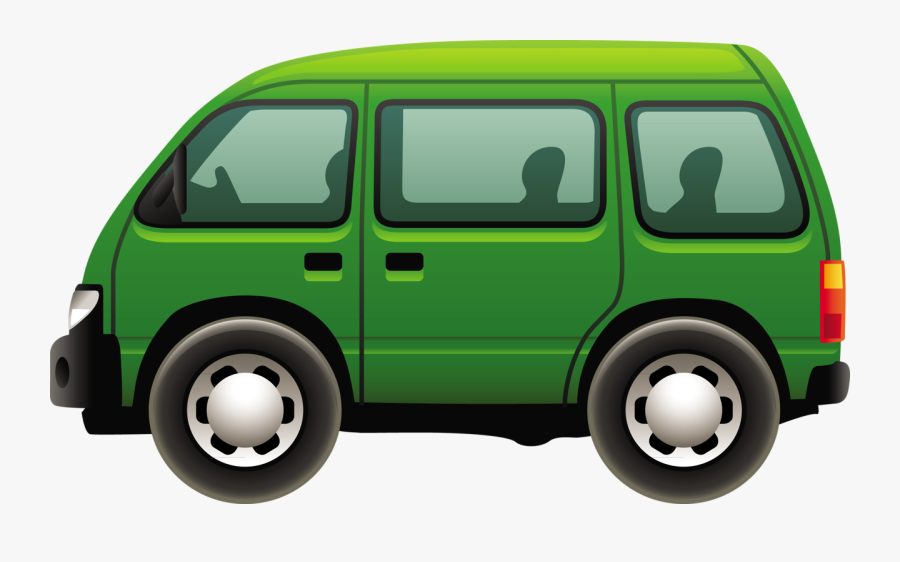 Green Van Clip Art, Transparent Clipart
