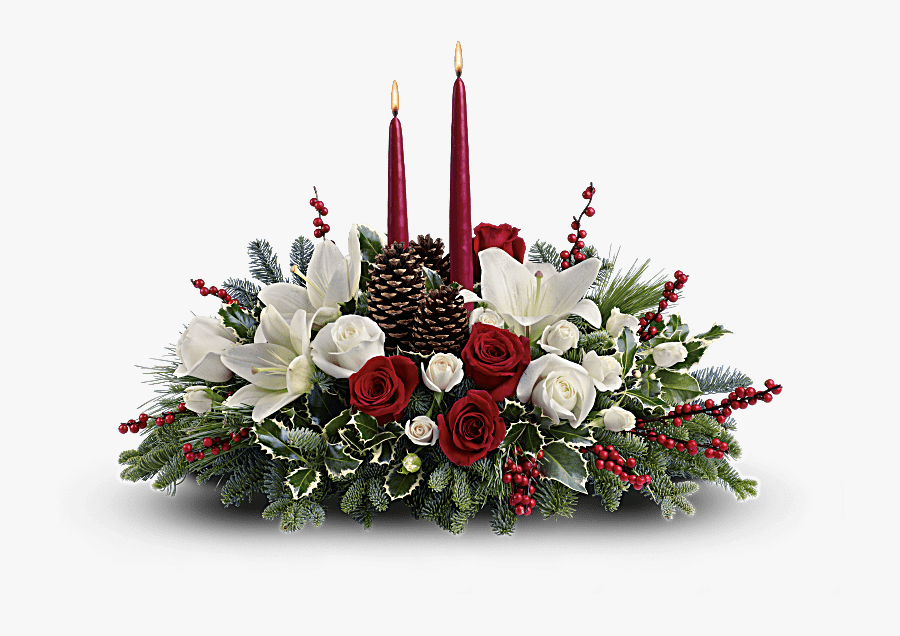 Transparent Christmas Floral Clipart - T127 1c, Transparent Clipart